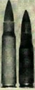 A 7.75×39.5mm round (left) compared with the  bullet.