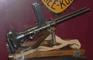 A Sturmpistole display at a museum.