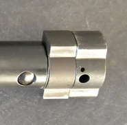 Hatcher hole on rifle bolt.