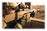 The FN SCAR being used by a U.S. Marine.