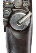 Safety. Switching to safe rotated a sleeve which blocked the bolt channel.