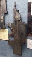 XM29 OICW in display case.