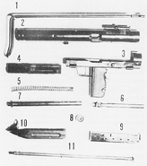 Rhogun disassembled.