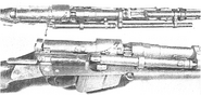 A Howell-pattern prototype, built around a Lee-Metford rifle.