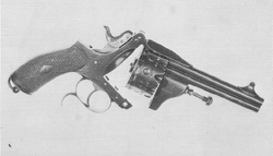 RÉVOLVER HENRION DASSY HEUSCHEN 10 COUPS CALIBRE 8MM 92 EXTRACTEUR À  BAGUETTE QUASI NEUF CATÉGORIE D - Revolvers (11078552)