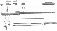 Barrel and gas piston disassembled.