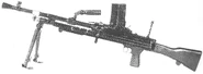 Post-war experimental Bren feeding from 7.62×51mm EM-2 magazines.