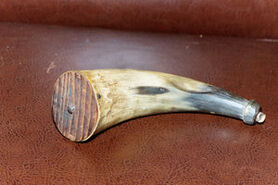 Antique powder horn