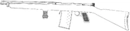 Sketch of another iteration of the rifle.