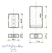 Another diagram of the 5.56x30mm Hughes Lockless round.
