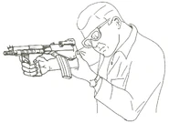 Sketch showing the method of firing.