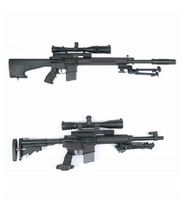 C7CT (top) and C8CT (bottom) note the shorter barrel and new stock and grip