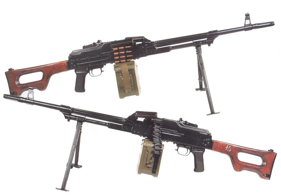 different types of machine guns
