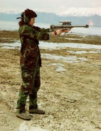 Firing the Maadi-Griffin pistol