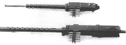 A comparsion between the infantry SR-14 variant and the anti-aircraft model of the M2 Browning.