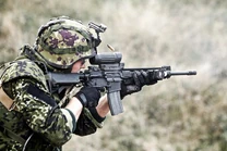 C8 IUR use by a Danish soldier. With a C79 Scope