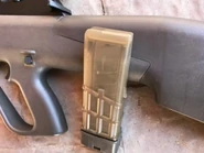 Translucent magazine.