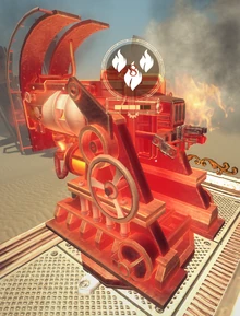 Раскаленный Гадес, сияющий красным.