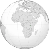 Burundi (orthographic projection)