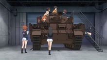 The Panzer IV just before the final match.