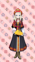 Klara's Russian Traditional Outfit.