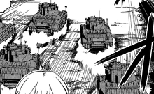 Matildas rushing to Bellwall tanks.