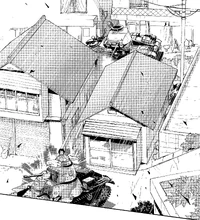 ...firing between houses...