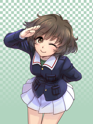 Akiyama yukari drawn by shinmai kyata