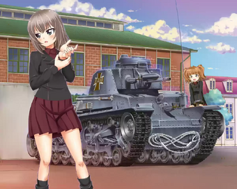 Erika Itsumi Girls Und Panzer Wiki Fandom - jatkosota high school roblox