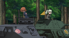 Panzer IV and P26/40 crossing paths.