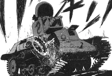 Te-Ke's sprocket wheel jumping disabling the tank.