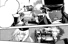 A Panzer II destroyed by BC.