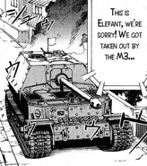 Destroyed Elefant in the original manga.