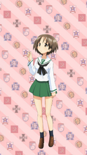 Saki in Ooarai Uniform.