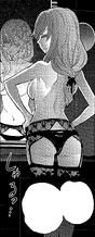 Chiyo in lingerie.