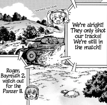 Leila's Panzer II detracked.