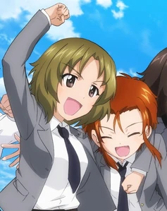 Helmet-chan.jpg (132 KB) Her pretty orange hair!