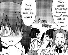 Mazoe and Sadoka sneaks out before enduring Momo's wrath.