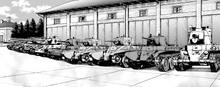 Jatkosota line-up (Panzer IV 2nd from the left).