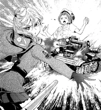 Pekoe's Tetrarch shot down by the Queen.