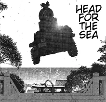 Going to the beach through Ooarai Shrine stairway.