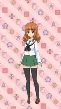 Saori in Ooarai Uniform.