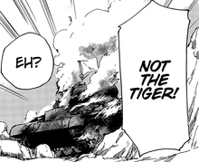 Panzer II destroyed acting as a bait allowing the Tiger to shot down the Black Prince.