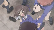 Yukari caught in a heavy brawl.