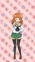 Saori in Ooarai Uniform.