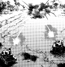 ...and is kindly welcomed by a fire barrage.