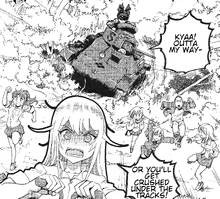 Te-Ke running in public to avoid fire.