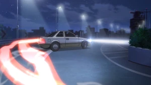 Leopon performs drift in their 1989 Toyota Soarer Aerocabin.