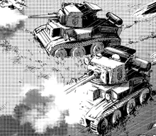 Tetrarch firing on Bonple's tanks.