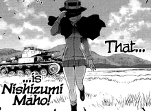 Maho Nishizumi Mask with her family Panzer II.